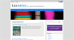 Desktop Screenshot of lesarten.com